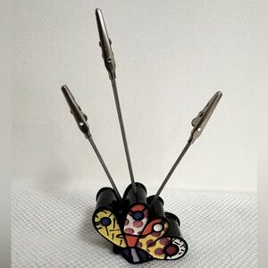 VTG🦋Romero Brito Butterfly Card Holder🌠